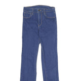 LEVI'S Womens Jeans Blue Regular Straight Denim Medium W26 L32 Classic Zip