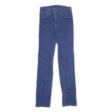 LEVI'S Womens Jeans Blue Regular Straight Denim Medium W26 L32 Classic Zip