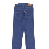 LEVI'S Womens Jeans Blue Regular Straight Denim Medium W26 L32 Classic Zip