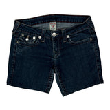 True Religion Denim Shorts - 29W US 4 Dark Wash Cotton