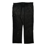 Dickies Carpenter Trousers - 39W 29L Black Cotton