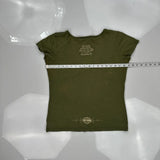 Gainesville Harley Davidson Harley Davidson Graphic T-Shirt - Small Green Cotton