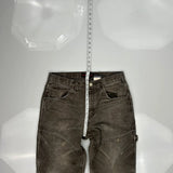 Tough Duck Carpenter Pants - 32W 30L Gray Cotton