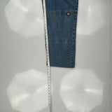 Dickies Double Knee Jeans - 34W 30L Blue Denim