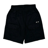 Oakley Cargo Shorts - Small Black Polyester