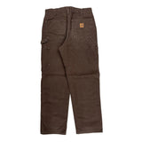 Carhartt Double Knee Carpenter Pants - 30W 31L Brown Cotton