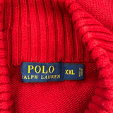 Polo By Ralph Lauren 1/4 Zip - 2XL Red Cotton