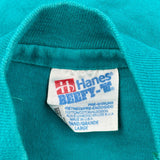 Lift Gate Hanes Single Stitch Long Sleeve T-Shirt - Large Green Cotton