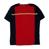 Dkny Striped Sweater - Medium Navy Cotton