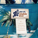 Cherokee Graphic Hawaiian Shirt - XL Multicoloured Viscose