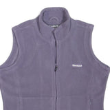 REEBOK Womens Purple Fleece Sleeveless Zip Jacket S Comfortable Warm Layer