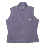 REEBOK Womens Purple Fleece Sleeveless Zip Jacket S Comfortable Warm Layer