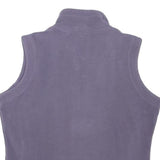 REEBOK Womens Purple Fleece Sleeveless Zip Jacket S Comfortable Warm Layer