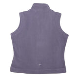REEBOK Womens Purple Fleece Sleeveless Zip Jacket S Comfortable Warm Layer