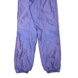 DESCENTE Lined Mens Polyester Blend Purple Relaxed Straight Trousers W29 L31 Zip