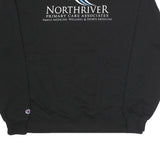 CHAMPION Mens Black Northriver Crew Neck XL Sweatshirt Cotton Blend Pullover
