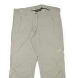 MAMMUT Womens Polyester Blend Beige Relaxed Straight Trousers W36 L27 Outdoor