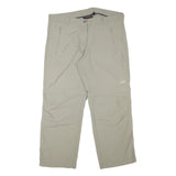 MAMMUT Womens Polyester Blend Beige Relaxed Straight Trousers W36 L27 Outdoor