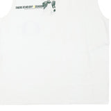 NIKE Mens White Oregon Football Graphic Sleeveless Crew Neck XL Cotton Blend
