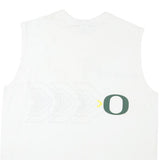 NIKE Mens White Oregon Football Graphic Sleeveless Crew Neck XL Cotton Blend