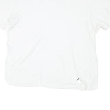 NAUTICA Mens White L Short Sleeve Crew Neck Plain Cotton Blend T-Shirt