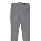 ALL SAINTS Womens Slim Grey Denim Slim Jeans W26 L27 Zip Cotton Blend Stylish