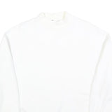TALLY WEIJL Womens White Crew Neck Sweatshirt S Casual Cotton Blend Pullover