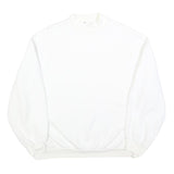 TALLY WEIJL Womens White Crew Neck Sweatshirt S Casual Cotton Blend Pullover