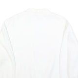 TALLY WEIJL Womens White Crew Neck Sweatshirt S Casual Cotton Blend Pullover