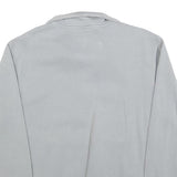 NIKE Mens Grey 1/4 Zip Sweater S Cotton Blend Sportswear Casual Pullover