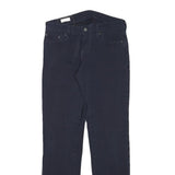 LEVI'S Mens Cotton Blend Slim Black Trousers W30 L30 Zip Closure Casual Denim