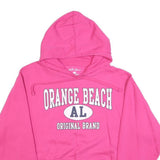 ALRINS ISLAND Womens Pink Hoodie M Orange Beach AL Cotton Blend