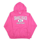 ALRINS ISLAND Womens Pink Hoodie M Orange Beach AL Cotton Blend