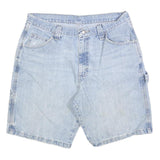 WRANGLER Mens Denim Blue Casual Shorts M W32 Workwear Cotton Blend
