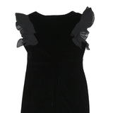 JESSICA HOWARD Womens Black Dress Polyester Blend Sleeveless Mini S Ruffle