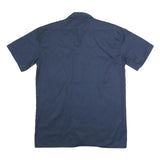 DICKIES Mens Navy Blue Work Shirt M Polyester Blend Durable Button Pocket