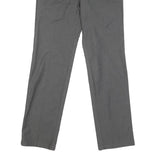 DOCKERS Womens Cotton Blend Grey Slim Straight Trousers W30 L29 Smart Casual