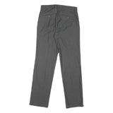 DOCKERS Womens Cotton Blend Grey Slim Straight Trousers W30 L29 Smart Casual