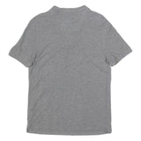 CALVIN KLEIN Mens Grey & Yellow Colourblock Short Sleeve Polo Shirt S