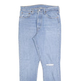 LEVI'S 501S Womens Jeans Blue Slim Skinny Denim Light W29 L30 Distressed