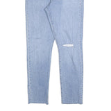 LEVI'S 501S Womens Jeans Blue Slim Skinny Denim Light W29 L30 Distressed
