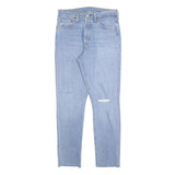 LEVI'S 501S Womens Jeans Blue Slim Skinny Denim Light W29 L30 Distressed
