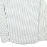 LEVI'S Mens White & Grey Stripe Cotton Blend Shirt L Casual Button Down Long