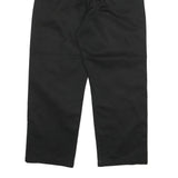 DICKIES Mens Cotton Blend Black Regular Straight Trousers W30 L26 Workwear Zip