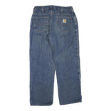 CARHARTT Womens Blue Regular Straight Denim Medium W28 L25 Zip Cotton Blend