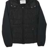 MALVIN Womens Black Outdoor Jacket S Polyester Blend Woven Plain Zip Hooded