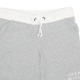 JACK WILLS Womens Shorts Grey Sporty Logo XS W30 Casual Cotton Blend Drawstring