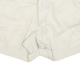 Womens Cream Cotton Blend Casual Shorts M W30 Summer Wear Comfortable Fit
