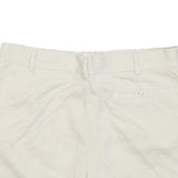 Womens Cream Cotton Blend Casual Shorts M W30 Summer Wear Comfortable Fit
