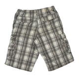 Alvin Josef Checked Cargo Shorts - 28W UK 10 Grey Cotton